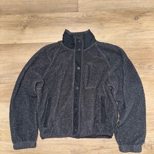 Hollister Dark Gray Teddy Jacket